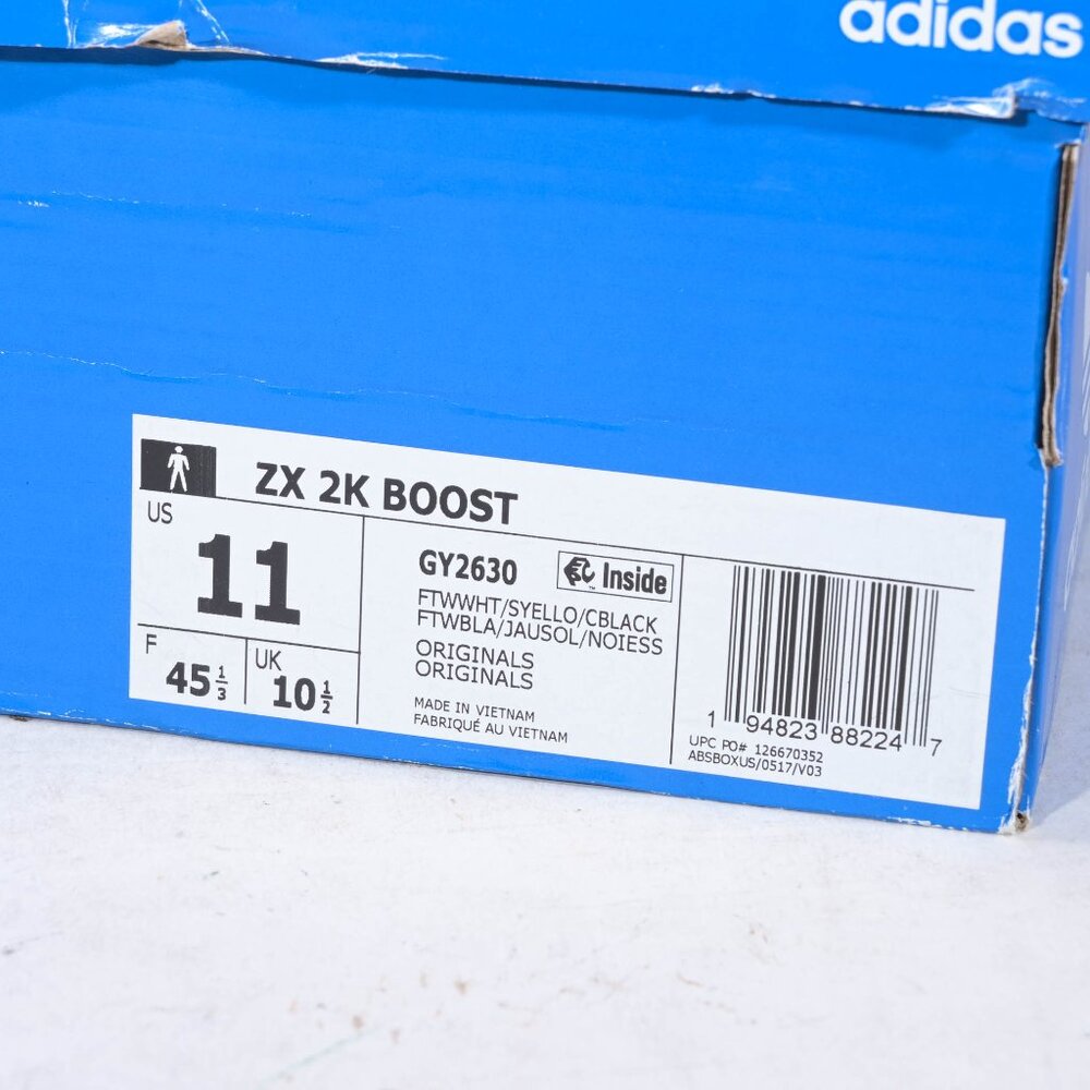Adidas GY2630 ZX 2K Boost Shoes in White - 11 - Picture 10 of 10
